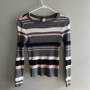 H&M Ribbed Striped Sweater